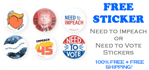 Need to Impeach Trump FREE STICKER