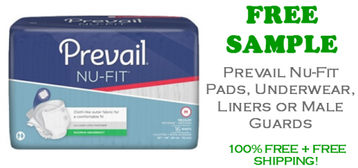 Prevail Nu Fit Briefs, Liners or Pads FREE Sample Pack