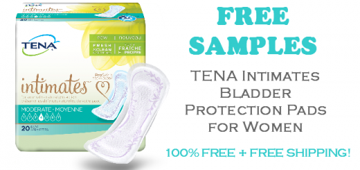 TENA Intimates Bladder Protection Pads FREE SAMPLES