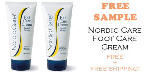 nordic care foot care cream free sample