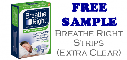 Breathe Right Nasal Strips Extra Clear Free Sample