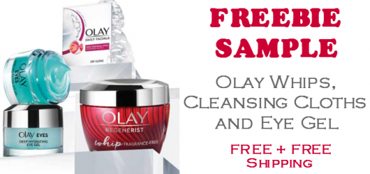 FREE SAMPLE Olay Whips Cleansing Cloths and Eye Gel