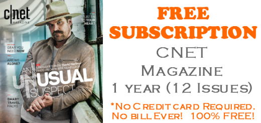 CNET Magazine FREE SUBSCRIPTION