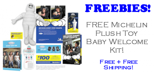 FREE Michelin Man Plush Toy Baby Welcome Kit!