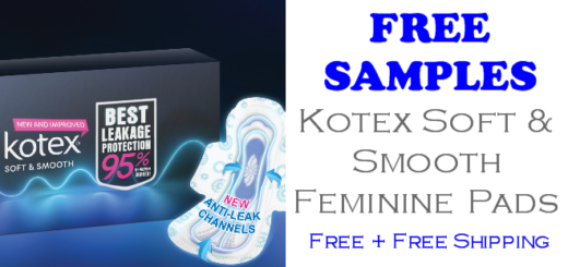 Kotex Soft and Smooth Pads FREE SAMPLES