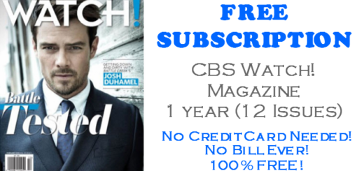 CBS Watch Magazine FREE Subscription