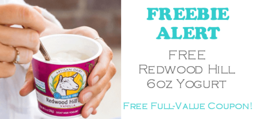 Redwood Hill Farm Yogurt FREE!