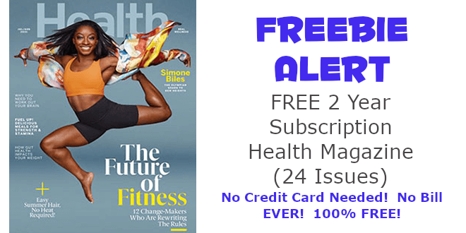 Health Magazine Free 2 Year Subscription (24 Issues)