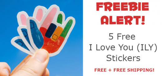 5 free ily stickers i love you