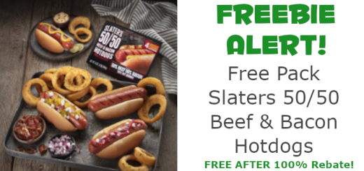 Get your FREE Pack of Slaters Beef and Bacon Hotdogs