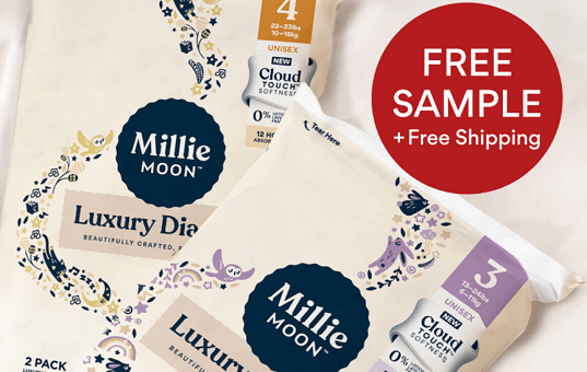 Millie Moon Luxury Diapers FREE SAMPLE