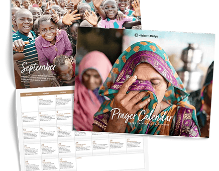 FREE 2025 Calendar of Prayers from Voice of Martyrs